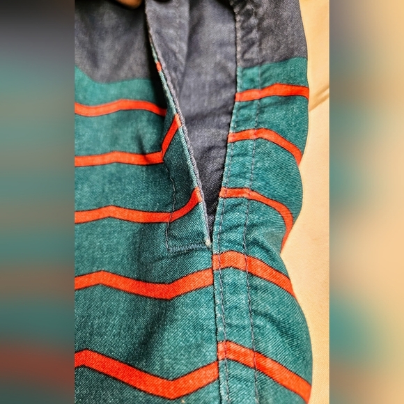 Valor Boys White And Blue Striped Board Shorts With Elastic Waist Size Small - Picture 10 of 13